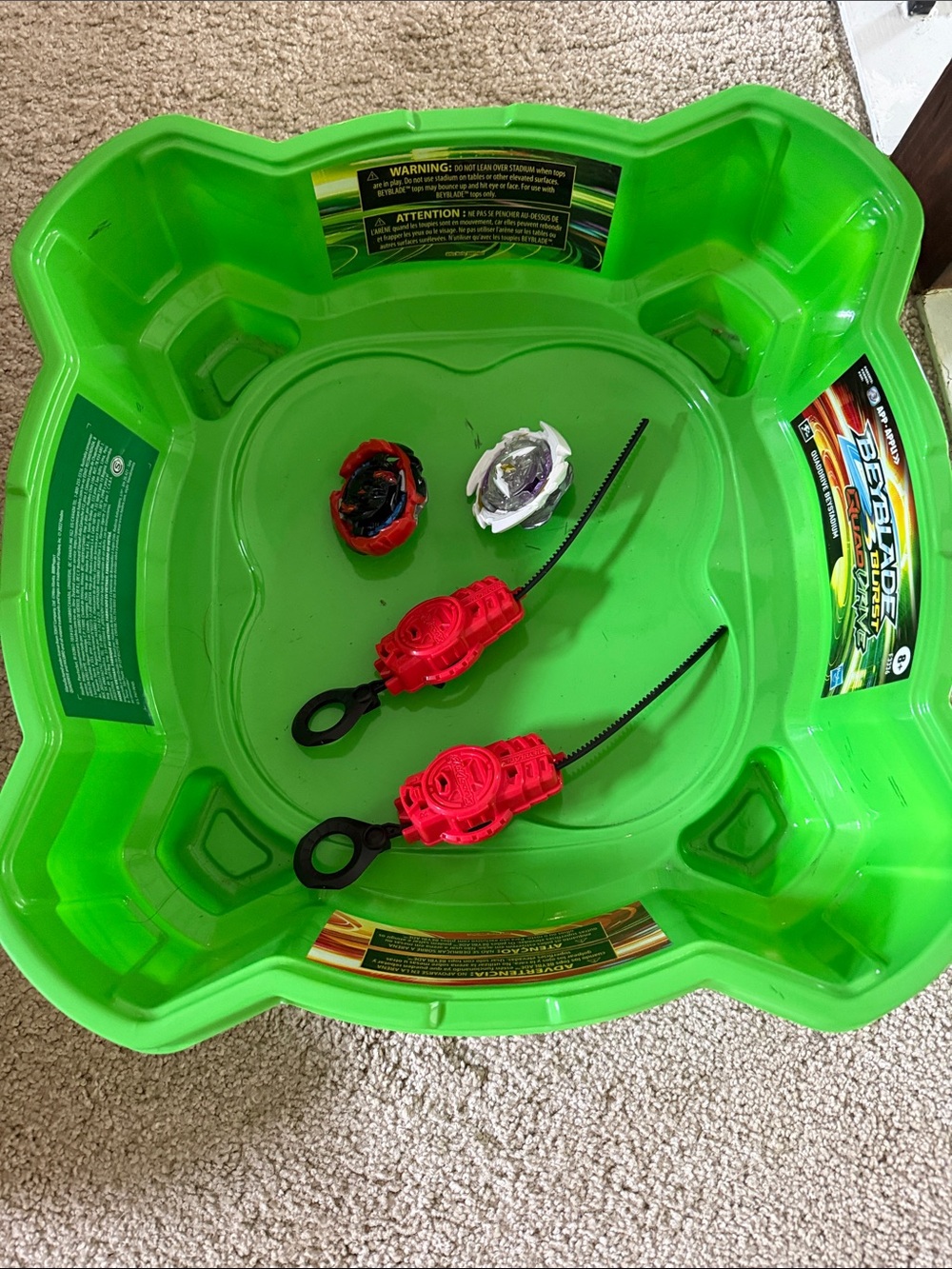 Beyblade Burst Arena Set with Launchers and Tops - Green